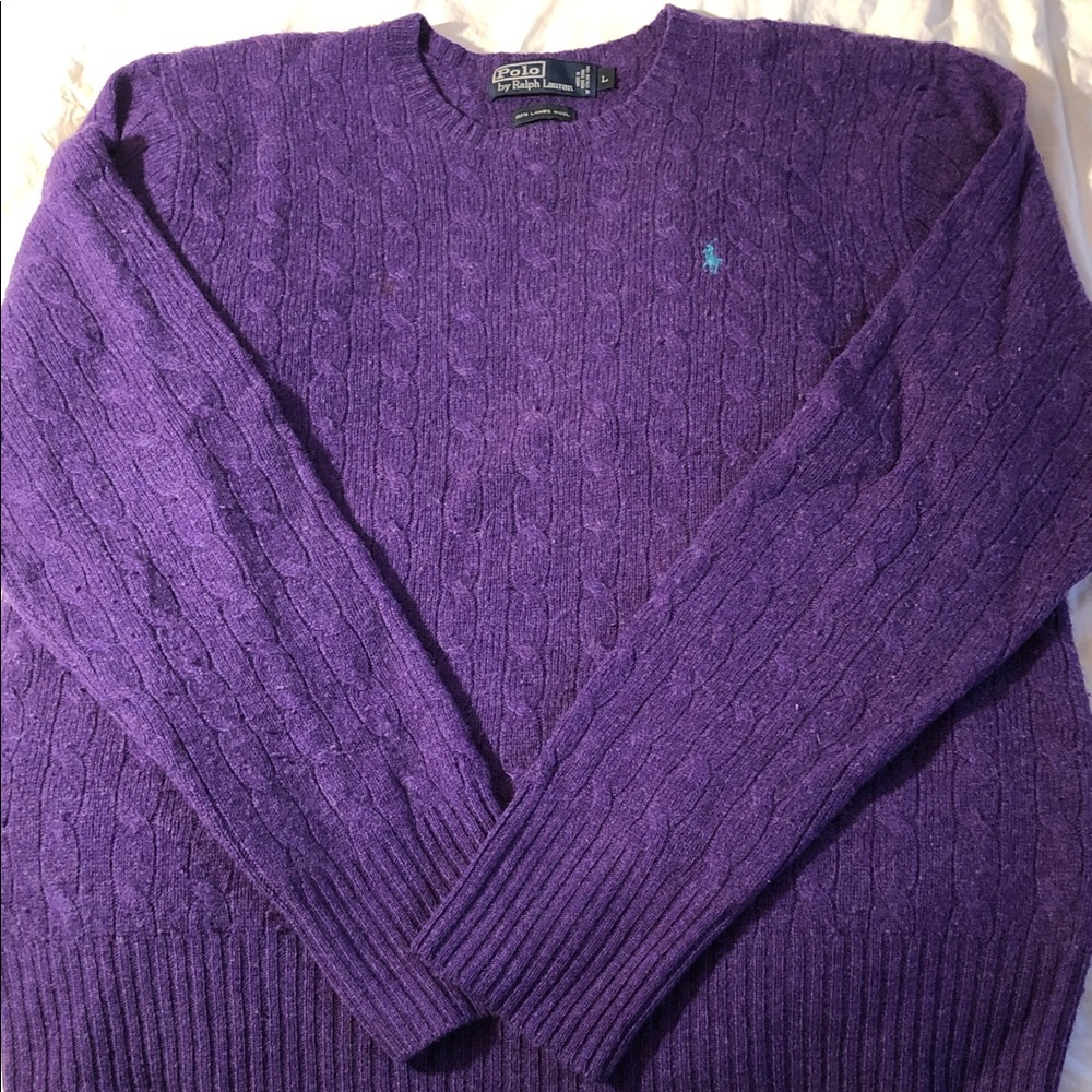 Ralph Lauren Rich Purple Crewneck Sweater